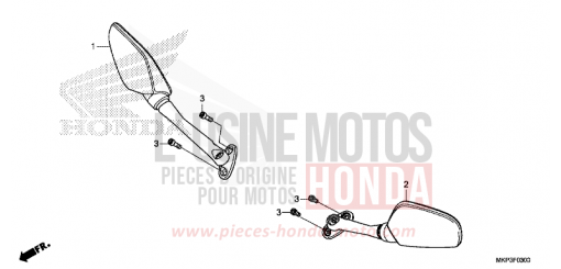 MIROIR CBR500RAK de 2019